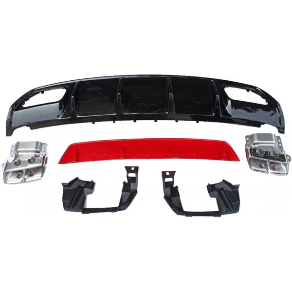 MERCEDES A SERİSİ W176 A45 AMG DİFÜZÖR + EGZOZ UÇLARI 2016+