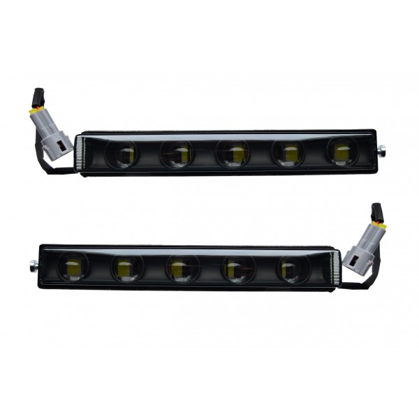 MERCEDES G SERİSİ W463 G63 G65 AMG LED GÜNDÜZ FARI SETİ SİYAH HAREKETLİ