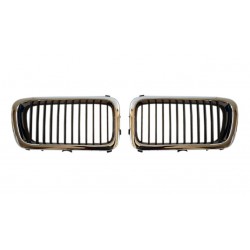 BMW E38 MAKYAJSIZ KASA KROM SİYAH PANJUR SETİ 1995-1998