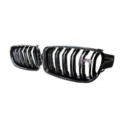 BMW F30 PARLAK SİYAH ÇİFT ŞERİT M3 PANJUR SETİ 2012-2018