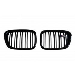 BMW E39 PARLAK SİYAH ÇİFT ŞERİT M5 PANJUR SETİ 1996-2003