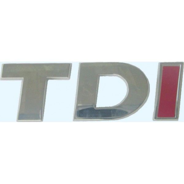 Volkswagen Golf 6-7 TDI Yazısı Büyük Tek Kırmızı 2010-2017  5K0853675AP