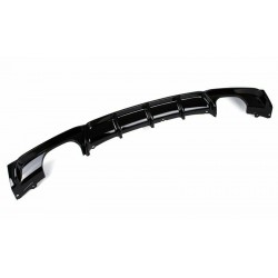 BMW F30 M PERFORMANCE SAĞ-SOL ÇİFT ÇIKIŞ DİFÜZÖR PARLAK SİYAH