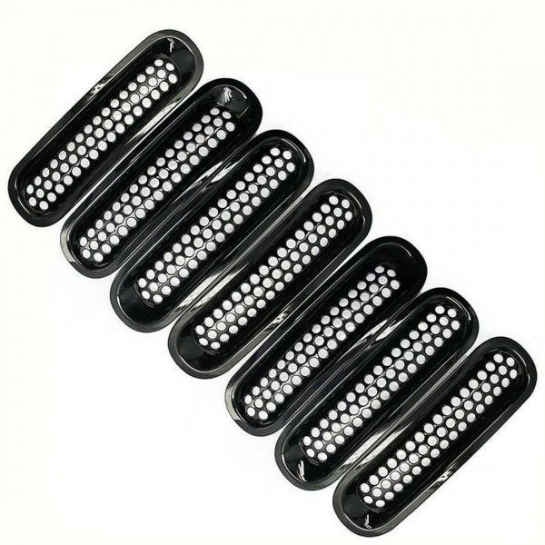 JEEP WRANGLER RUBİCON PARLAK SİYAH ÖN PANJUR IZGARA ÇERÇEVE SETİ