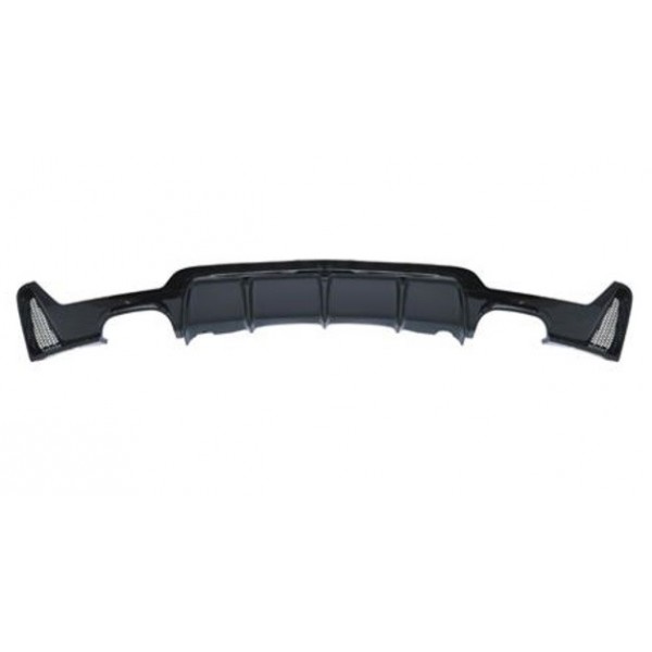 BMW F32 F33 F36 M PERFORMANCE SAĞ-SOL ÇİFT ÇIKIŞ DİFÜZÖR PARLAK SİYAH