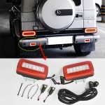 MERCEDES G SERİSİ W463 LEDLİ ARKA TAMPON REFLEKTÖRÜ SETİ KIRMIZI