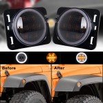JEEP WRANGLER RUBİCON LEDLİ ANGEL ÇAMURLUK DODİK SİNYALİ SETİ