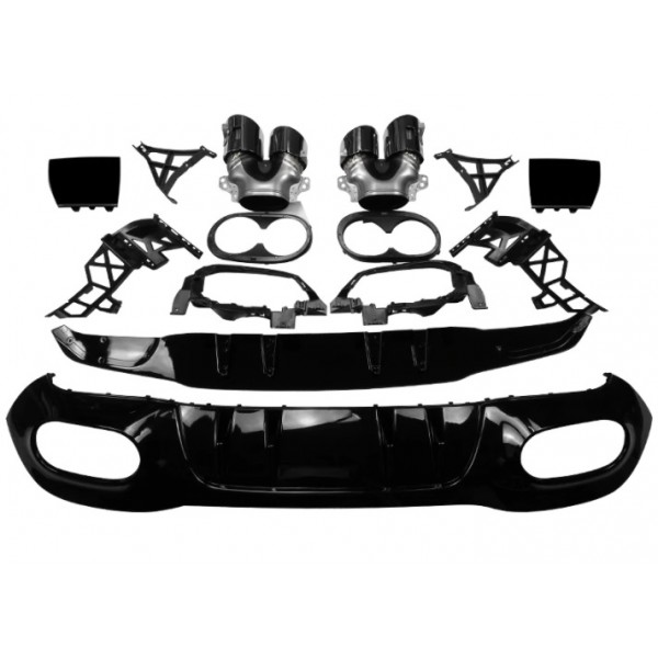 MERCEDES A SERİSİ V177 A45 SEDAN AMG DİFÜZÖR + EGZOZ UÇLARI