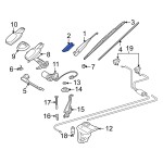 MERCEDES W124 W201 W202 W208 W210  KASA SİLECEK KOLU KAPAĞI 1248240349