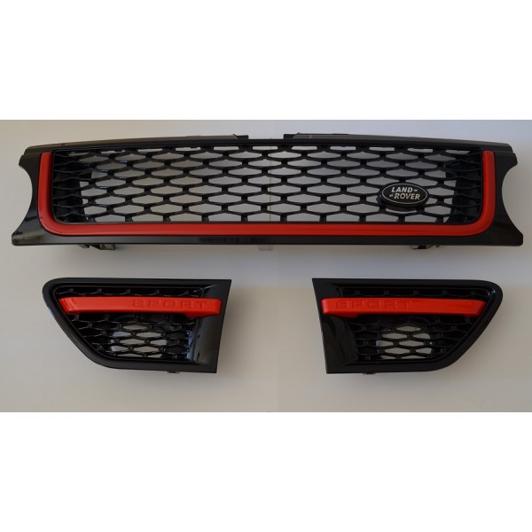RANGE ROVER SPORT 2010-2013 KIRMIZI-SİYAH IZGARA SETİ
