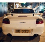 PORSCHE TURBO MAT SİYAH BAGAJ YAZISI