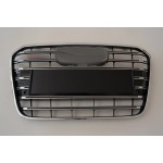 AUDİ A6 S6 C7 UYUMLU ÖN PANJUR KROM-SİYAH 2012-2015