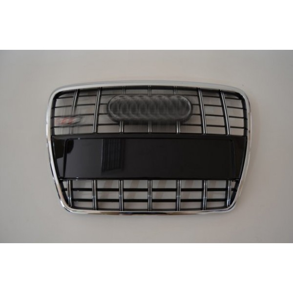 AUDI A6 UYUMLU S6 C6 ÖN PANJUR KROM-SİYAH 2005-2011