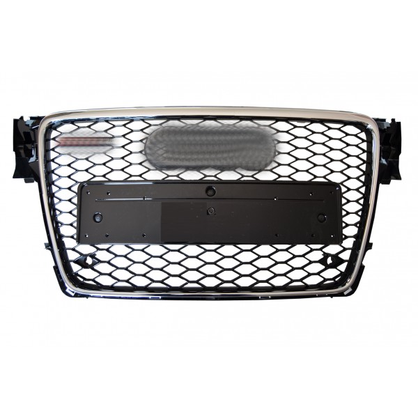 AUDİ A4 B8 UYUMLU RS4 PANJUR SİYAH-KROM 2008-2012