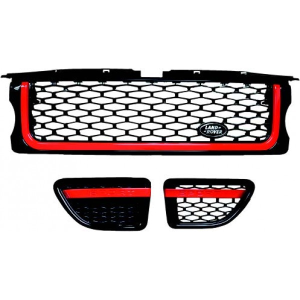 RANGE ROVER SPORT 2006-2009 AUTOBIOGRAPHY KIRMIZI-SİYAH PANJUR SETİ