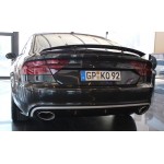 AUDI A7 UYUMLU RS7 DİFÜZÖR +  EGZOZ UCU 2011-2014 (NORMAL TAMPON İÇİN)