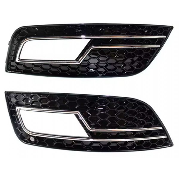 AUDI A4 B8.5 UYUMLU S LINE ÖN TAMPON IZGARASI SETİ (NORMAL TAMPON UYUMLU) 2012-2015