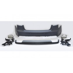 AUDİ A6 C7 S-LINE UYUMLU MAKYAJLAMA SETİ ARKA TAMPON + DİFÜZÖR + EGZOZ UCU