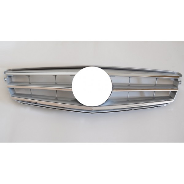 MERCEDES C SERİSİ W204 UYUMLU KROM ÇITALI GRİ PANJUR 2008-2014 (LOGOSUZ) 2048800023