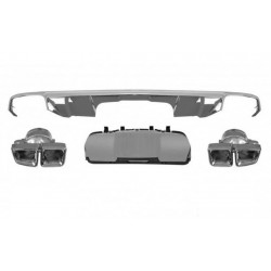 MERCEDES X166 GL63 AMG UYUMLU DİFÜZÖR EGZOZ UCU SETİ 2012-2015