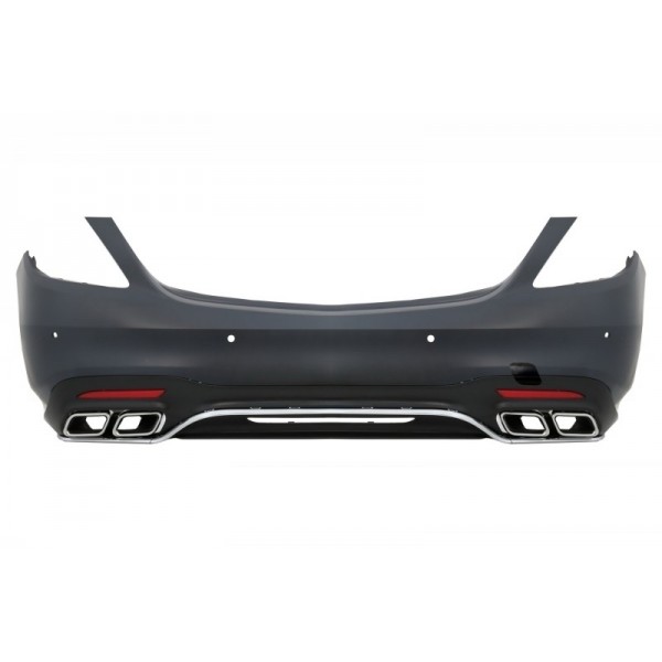MERCEDES S SERİSİ W222 MAKYAJLI S63 AMG UYUMLU ARKA TAMPON + DİFÜZÖR 2018-2021 MERCEDES S SERİSİ W222 MAKYAJLI S63 AMG UYUMLU ARKA TAMPON + DİFÜZÖR 2018-2021
