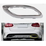 MERCEDES A-C SERİSİ W205 W177 UYUMLU EGZOZ UCU KROM ÇERÇEVESİ SAĞ 2019+ 2058852321