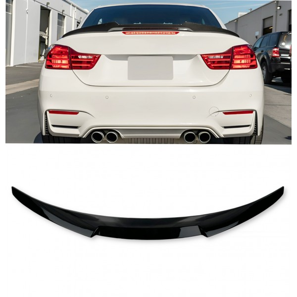 BMW F33 UYUMLU CABRİO M4 SPOİLER PARLAK SİYAH 2013-2019 BMW F33 UYUMLU CABRİO M4 SPOİLER PARLAK SİYAH 2013-2019