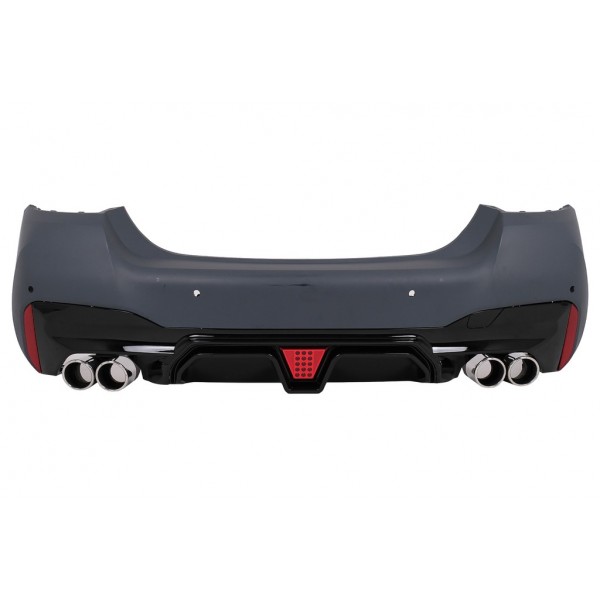 BMW F10 / F10 LCI - G30 LCI M5 UYUMLU MAKYAJLAMA ARKA TAMPON + DİFÜZÖR + EGZOZ UCU