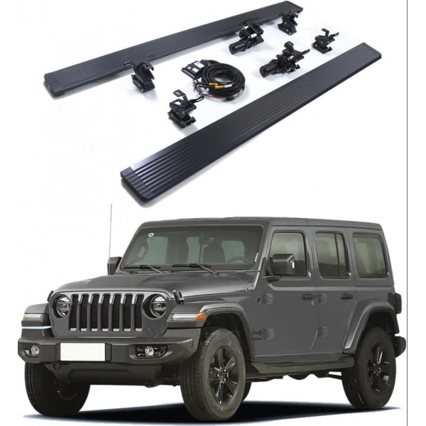 JEEP WRANGLER RUBİCON JL UYUMLU ELEKTRİKLİ BASAMAK SETİ 2018-2025