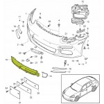 PORSCHE PANAMERA UYUMLU ÖN TAMPON ORTA IZGARA 14-16 97050554106
