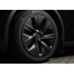 TESLA MODEL Y UYUMLU JANT KAPAĞI 19'' OEM TİP MAT SİYAH BEYAZ T GÖBEK (4 ADET )