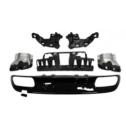 MERCEDES W205 S205 MAKYAJLI C63 AMG DİFÜZÖR + SİYAH EGZOZ UCU 2014-2021