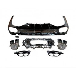 MERCEDES YENİ E SERİSİ W214 E53 AMG DİFÜZÖR + SİYAH EGZOZ UCU