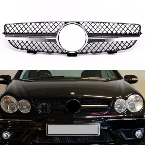 MERCEDES CLK SERİSİ W209 UYUMLU PANJUR KROM-SİYAH 2003-2009