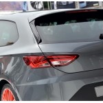 LEON MK3 UYUMLU ARKA CAM KENAR SPOİLER SETİ PARLAK SİYAH 2013-2019