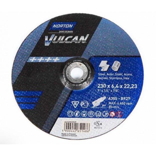 NORTON 115x6.0 MM METAL TAŞLAMA TAŞI (STARLİNE) 66252837263 (5 ADET)