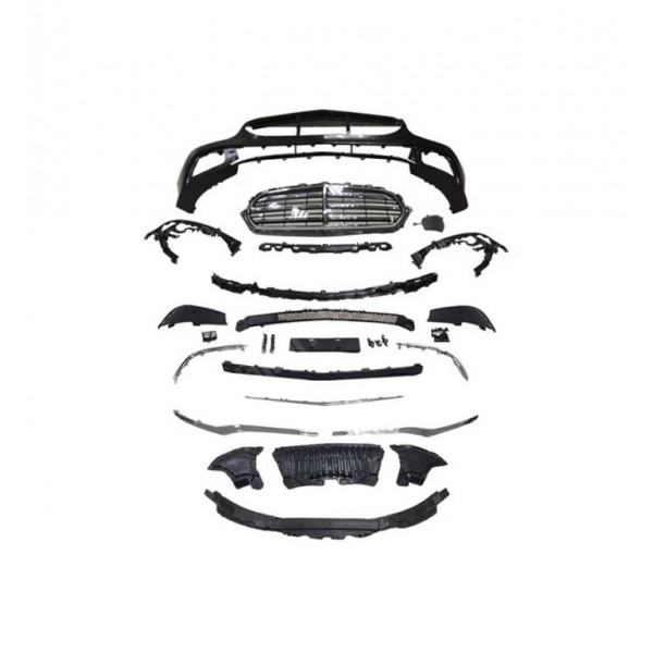 MERCEDES E SERİSİ MAKYAJLI W213 UYUMLU EXCLUSİVE ÖN TAMPON + PANJUR