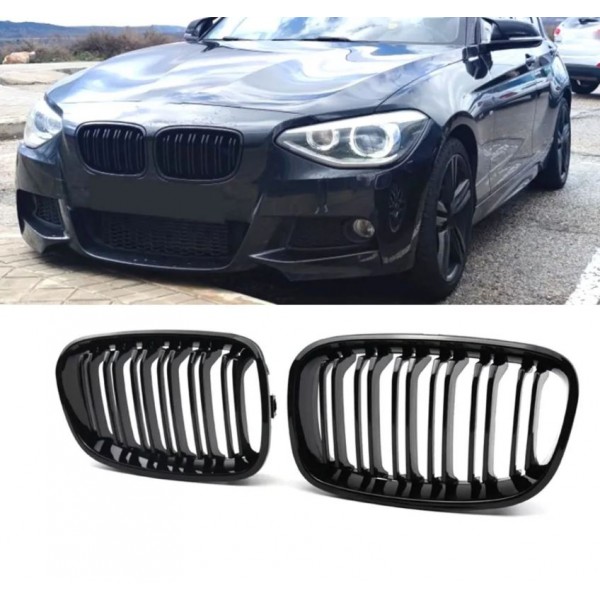 BMW 1 SERİSİ F20 M UYUMLU PANJUR PARLAK SİYAH 2012-2014