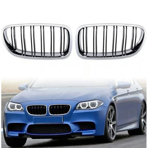 BMW 5 SERİSİ F10 UYUMLU KROM PANJUR 2011-2016