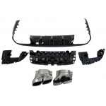 MERCEDES C238 UYUMLU E63 AMG DİFÜZÖR + EGZOZ UCU SET 2016-2020