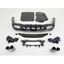 MERCEDES C236 CLE53 AMG UYUMLU DİFÜZÖR VE SİYAH EGZOZ UCU 2024+