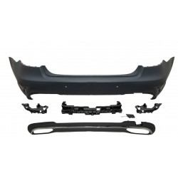 MERCEDES E SERİSİ W212 UYUMLU DÜZ AMG ARKA TAMPON 2014-2016