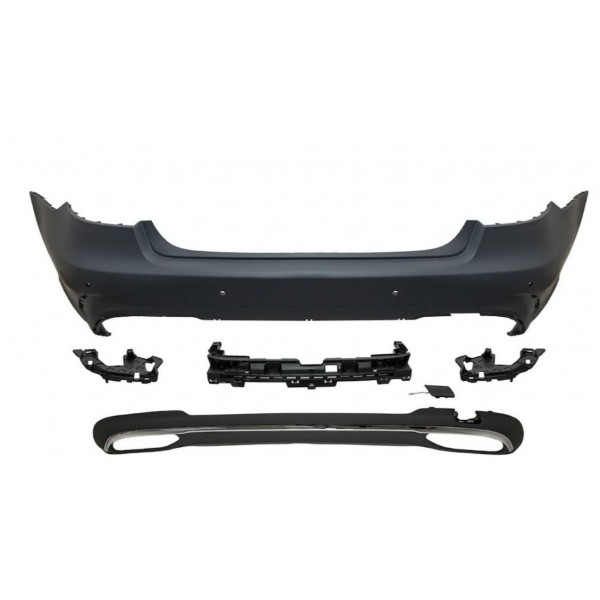 MERCEDES E SERİSİ W212 UYUMLU DÜZ AMG ARKA TAMPON 2014-2016